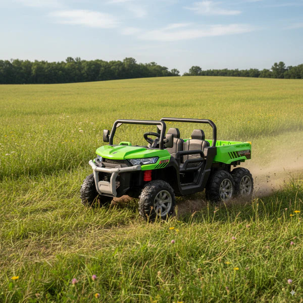 24V 6-Wheel Gator Two Seat Ride-On Electric Vehicle with Tipping Feature - Image 4