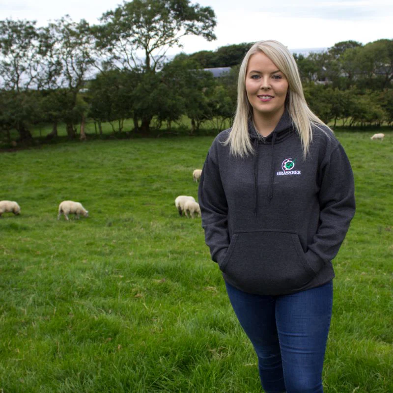 "AGRI is our CULTURE" Unisex Adults Charcoal Grey Hoodie - Image 3
