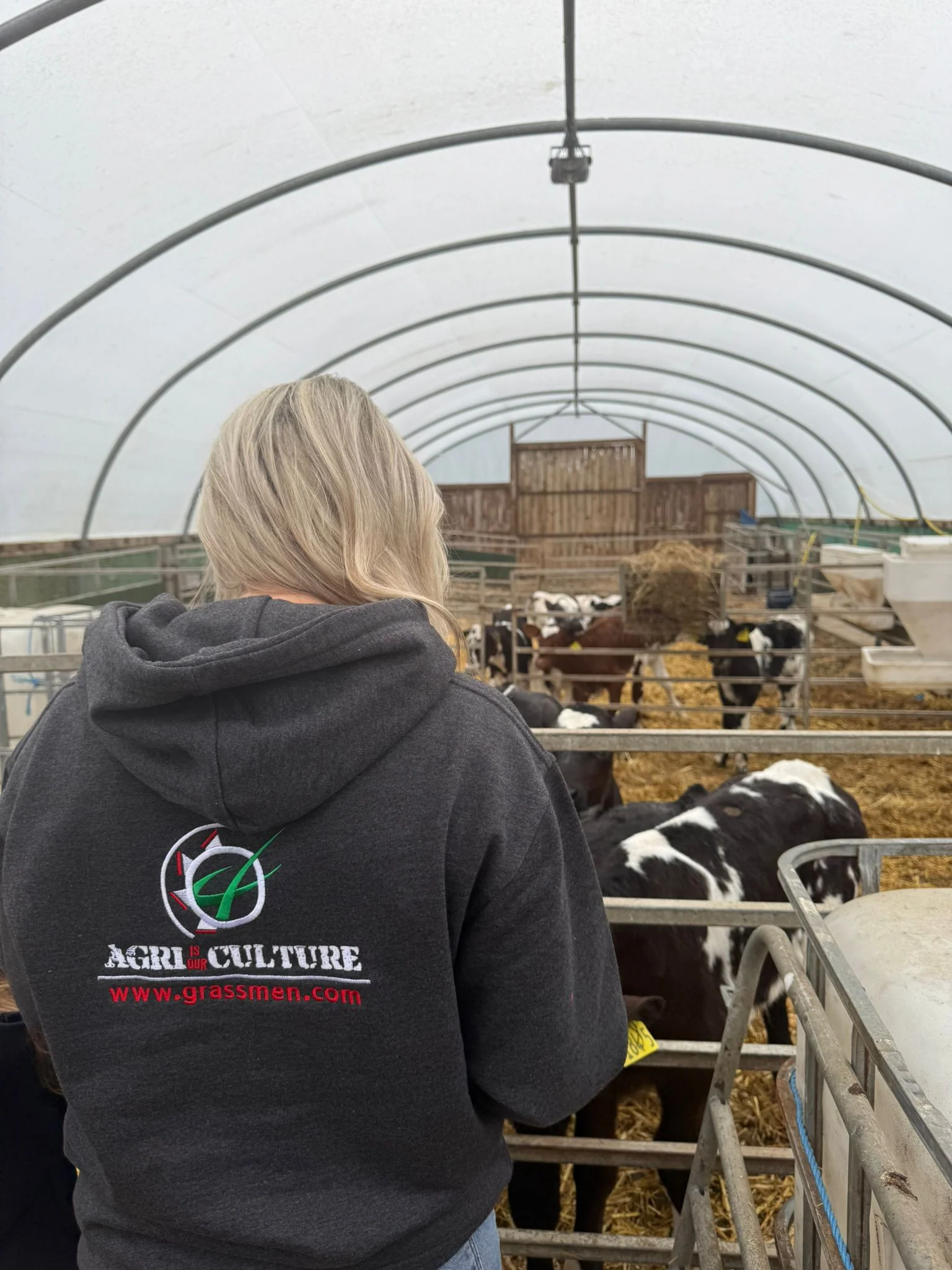 "AGRI is our CULTURE" Unisex Adults Charcoal Grey Hoodie - Image 8