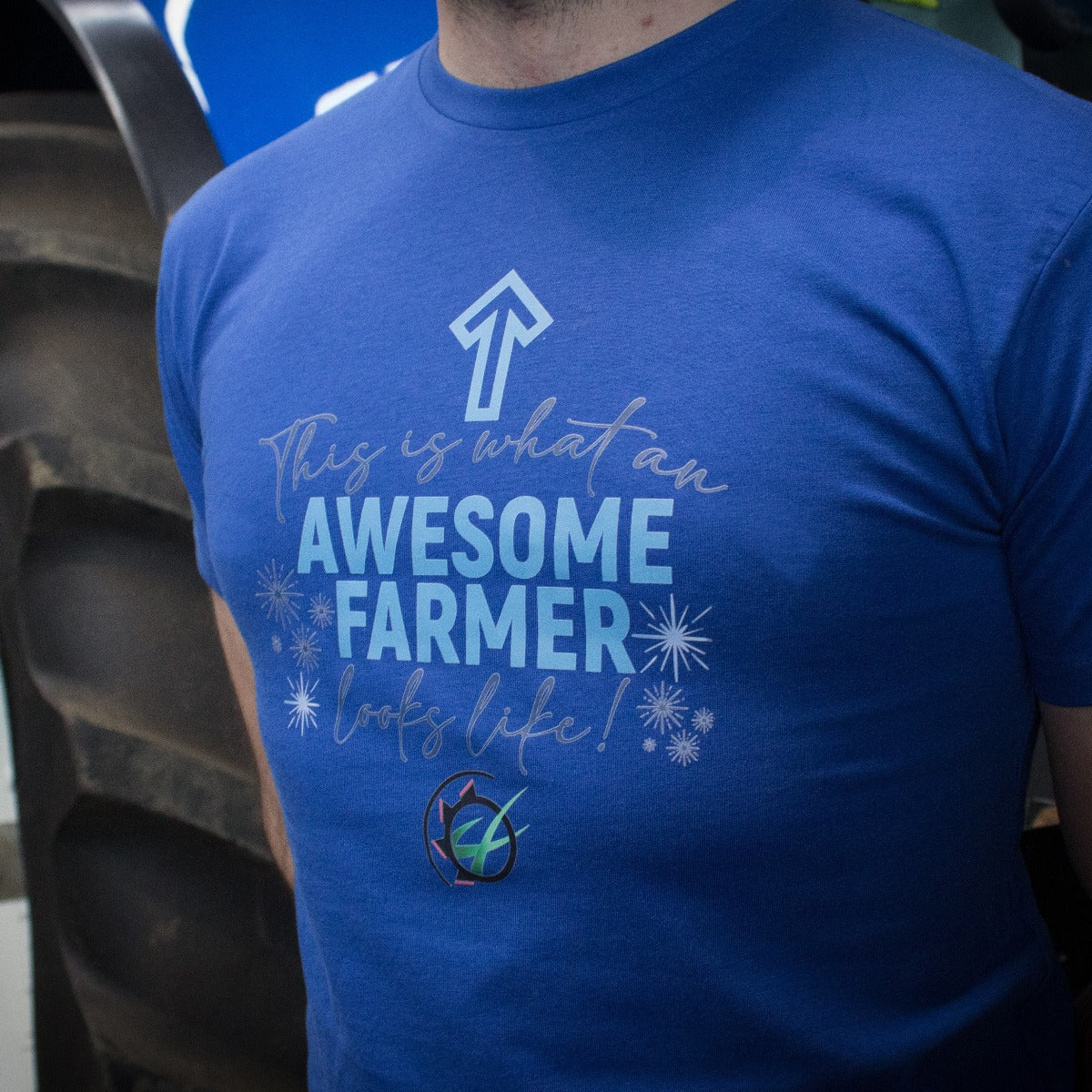 "Awesome Farmer" Unisex Novelty Adults T-Shirt - Choose Colour - Image 4