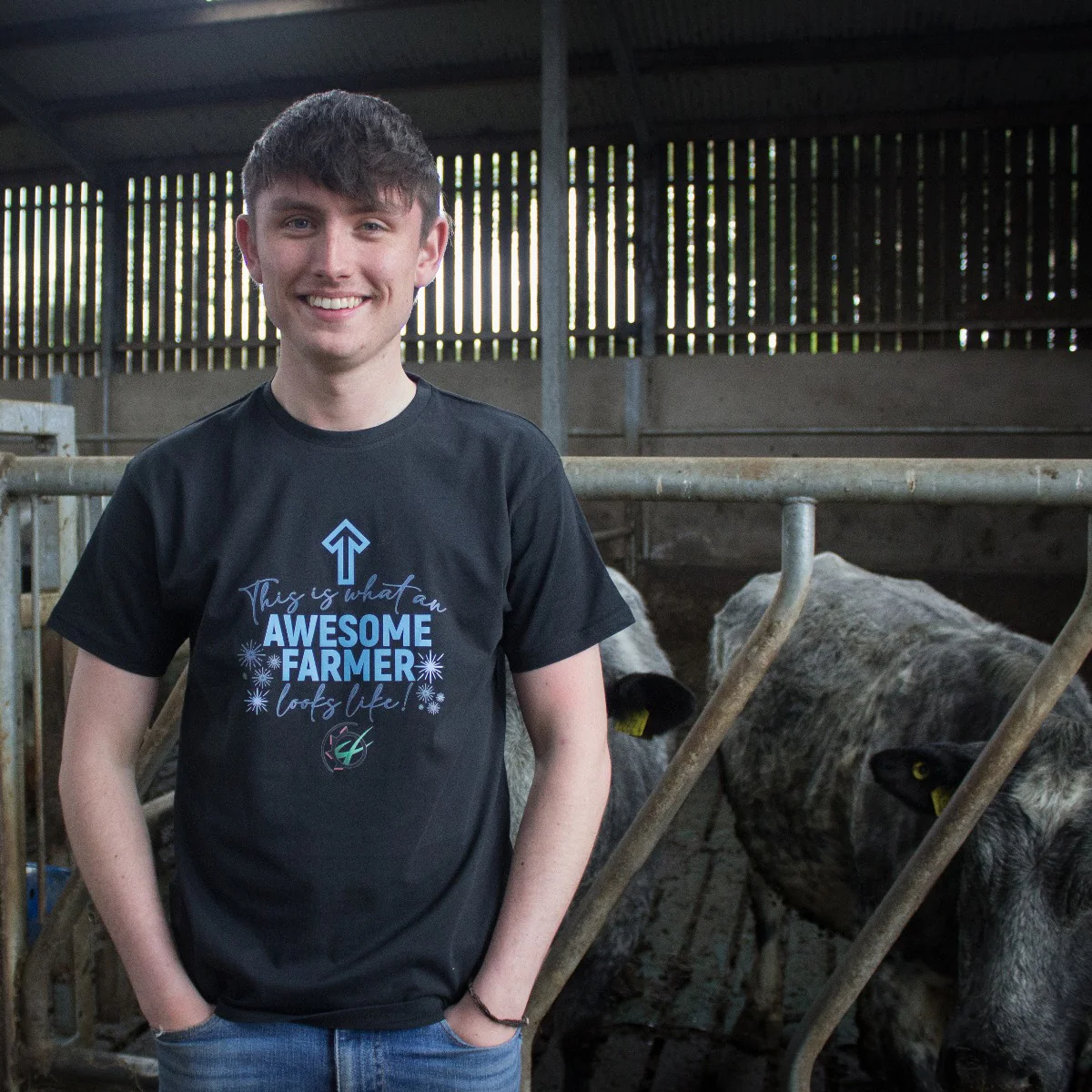 "Awesome Farmer" Unisex Novelty Adults T-Shirt - Choose Colour - Image 6