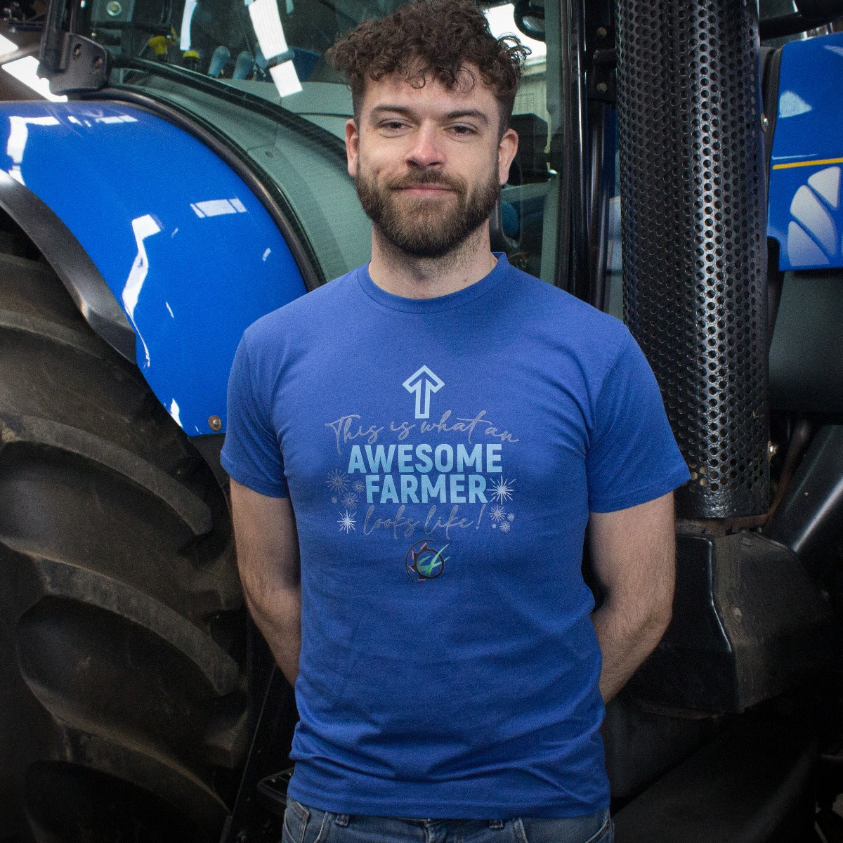 "Awesome Farmer" Unisex Novelty Adults T-Shirt - Choose Colour - Image 7