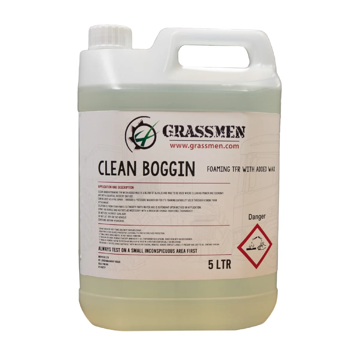 "GRASSMEN" Clean Boggin Foaming TFR & Added Wax