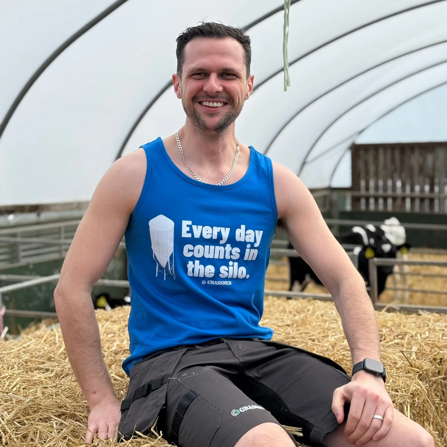 Every day counts in the silo Tank Top - Royal Blue - Image 2