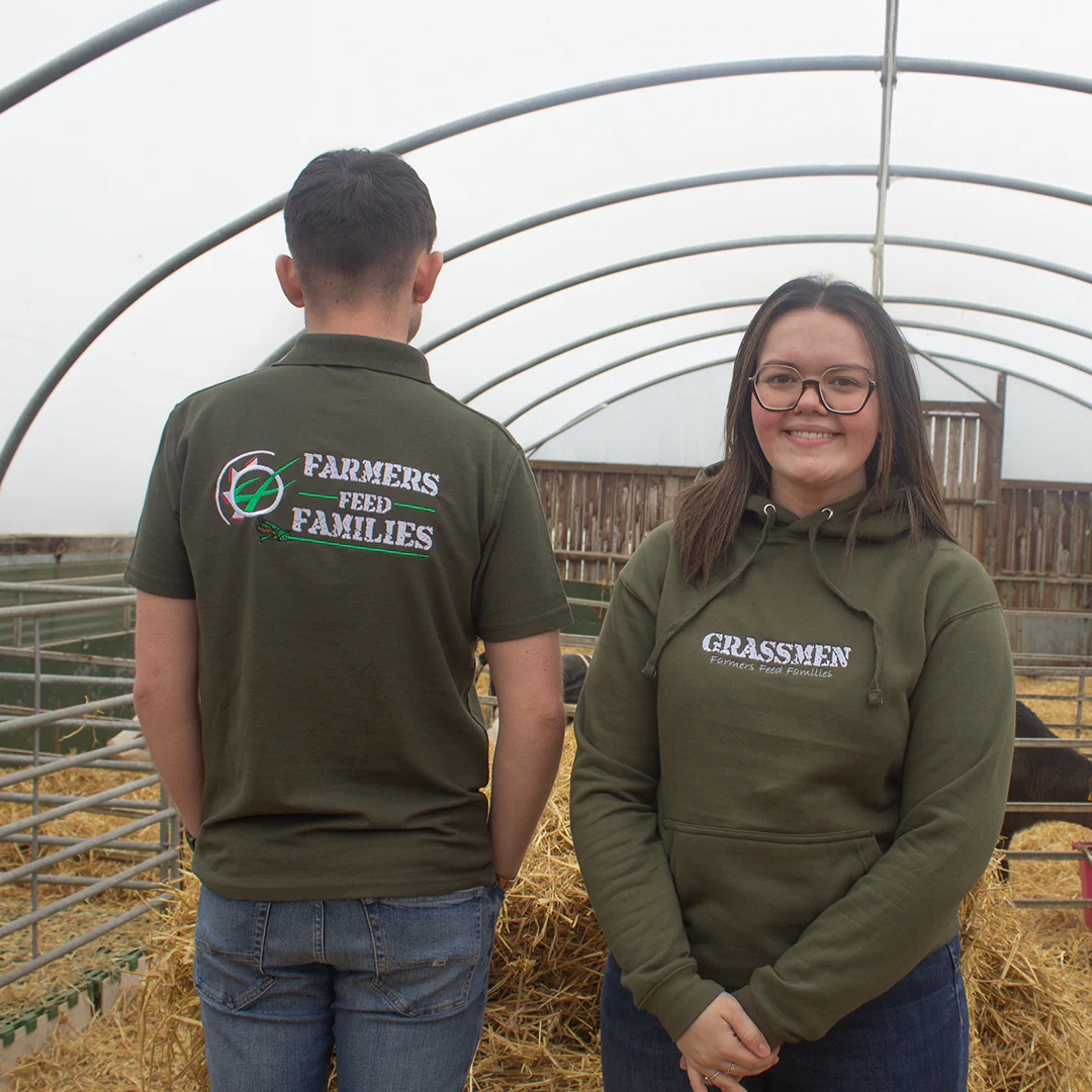 "Farmers Feed Families" Adults Khaki Green Polo Shirt - Image 5