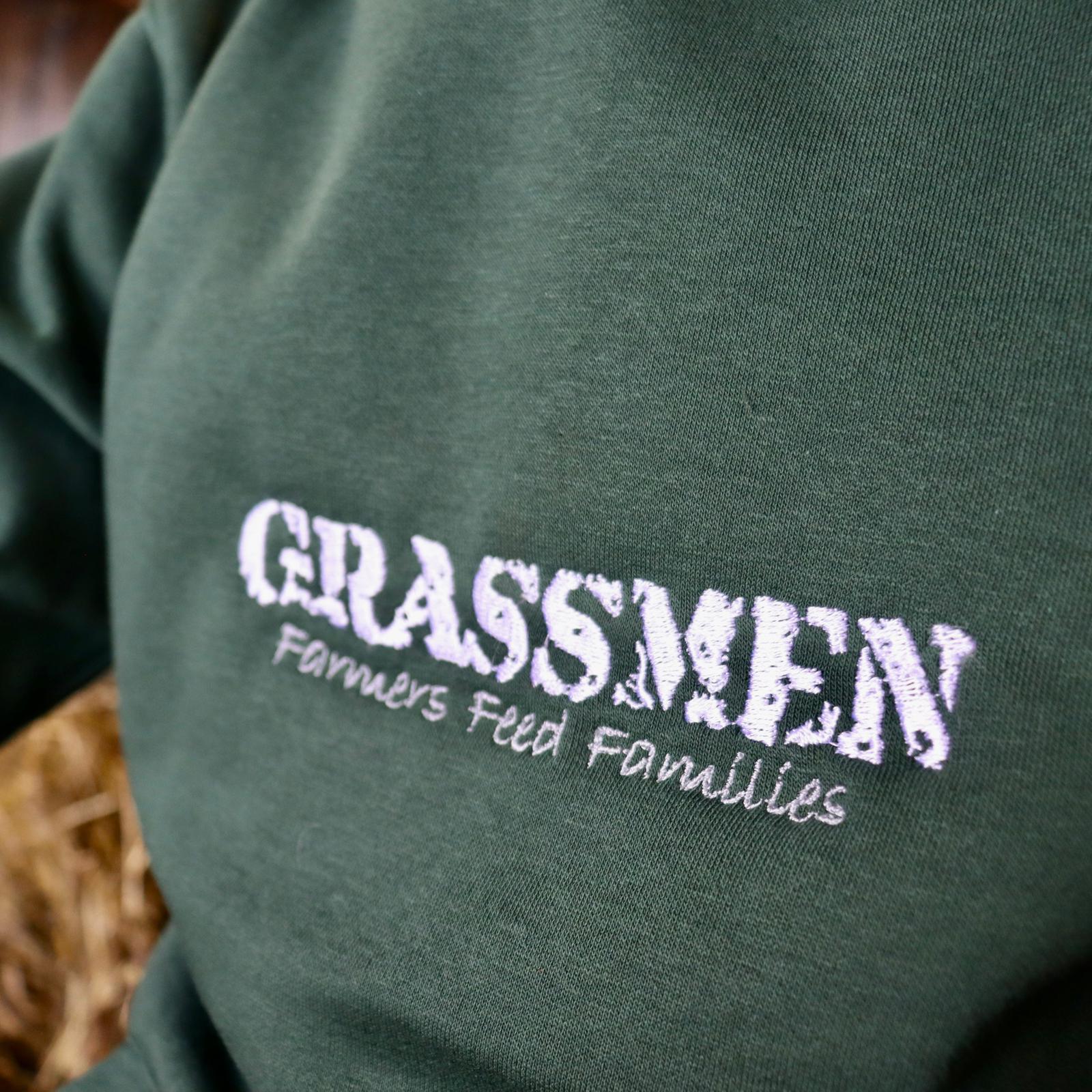 "Farmers Feed Families" Kids Bottle Green Hoodie - Image 16