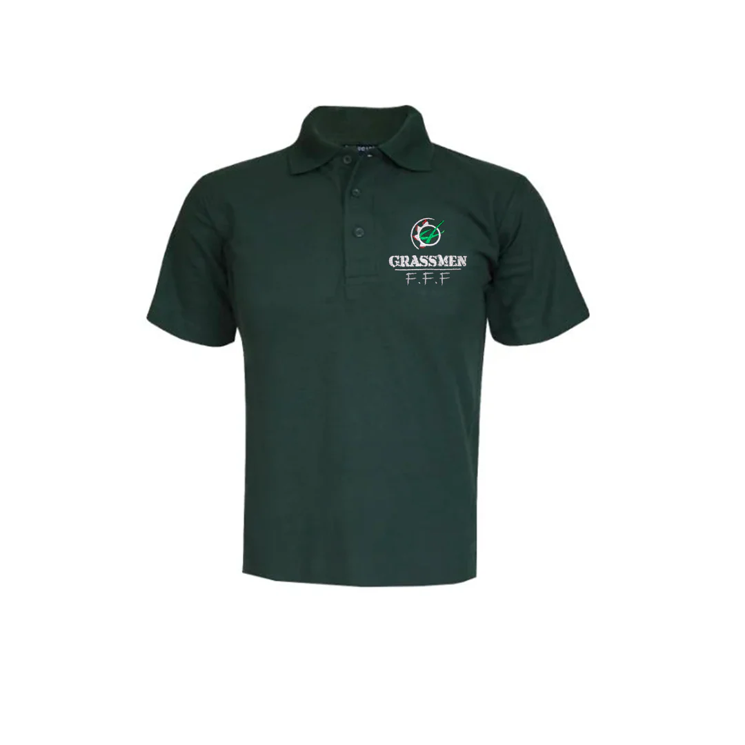 "Farmers Feed Families" Kids Bottle Green Polo Shirt - Image 3