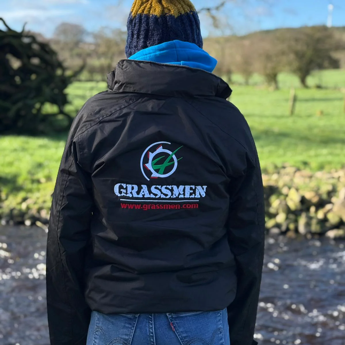GRASSMEN Adults Drover Jacket - Black - Image 6
