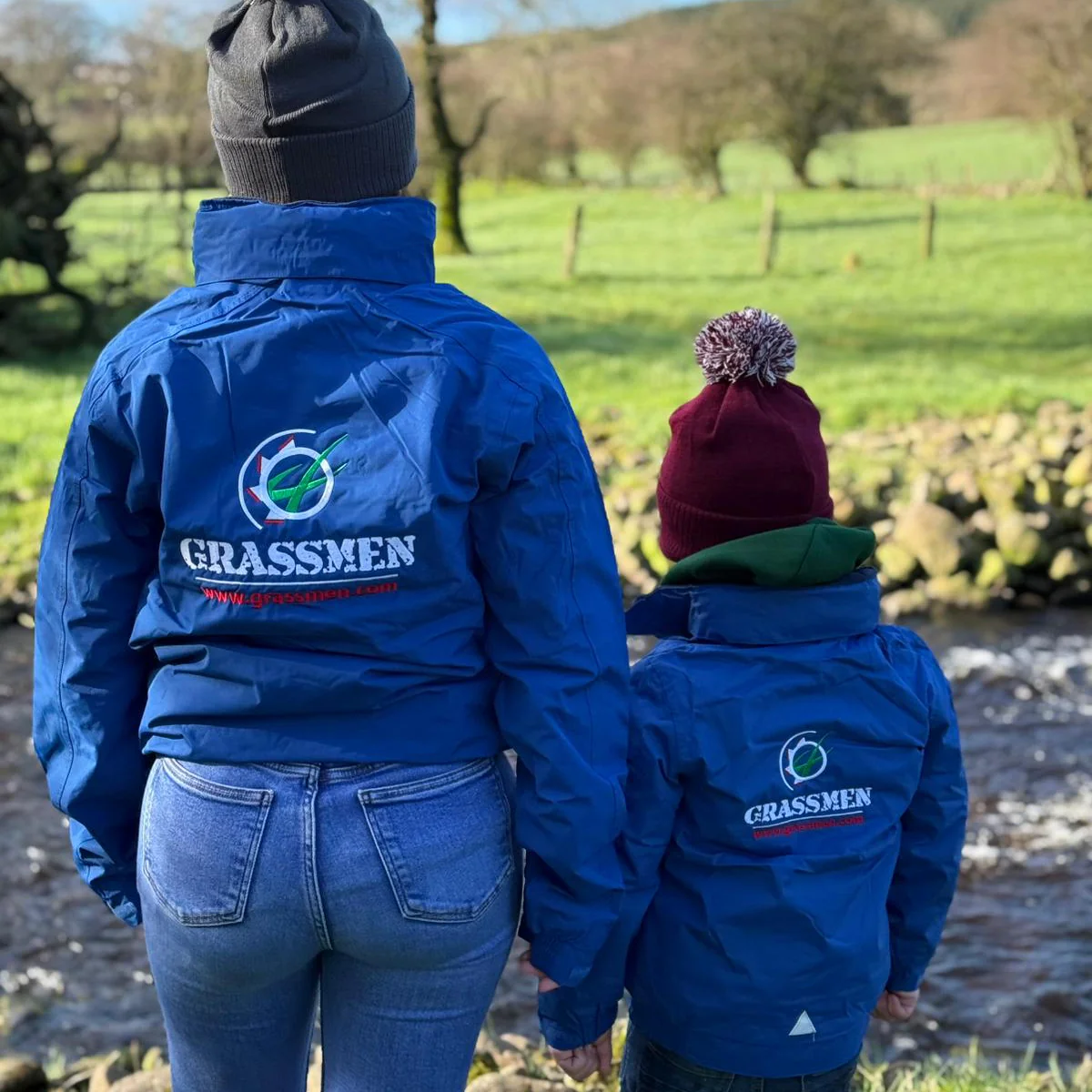 GRASSMEN Adults Drover Jacket - Blue - Image 6