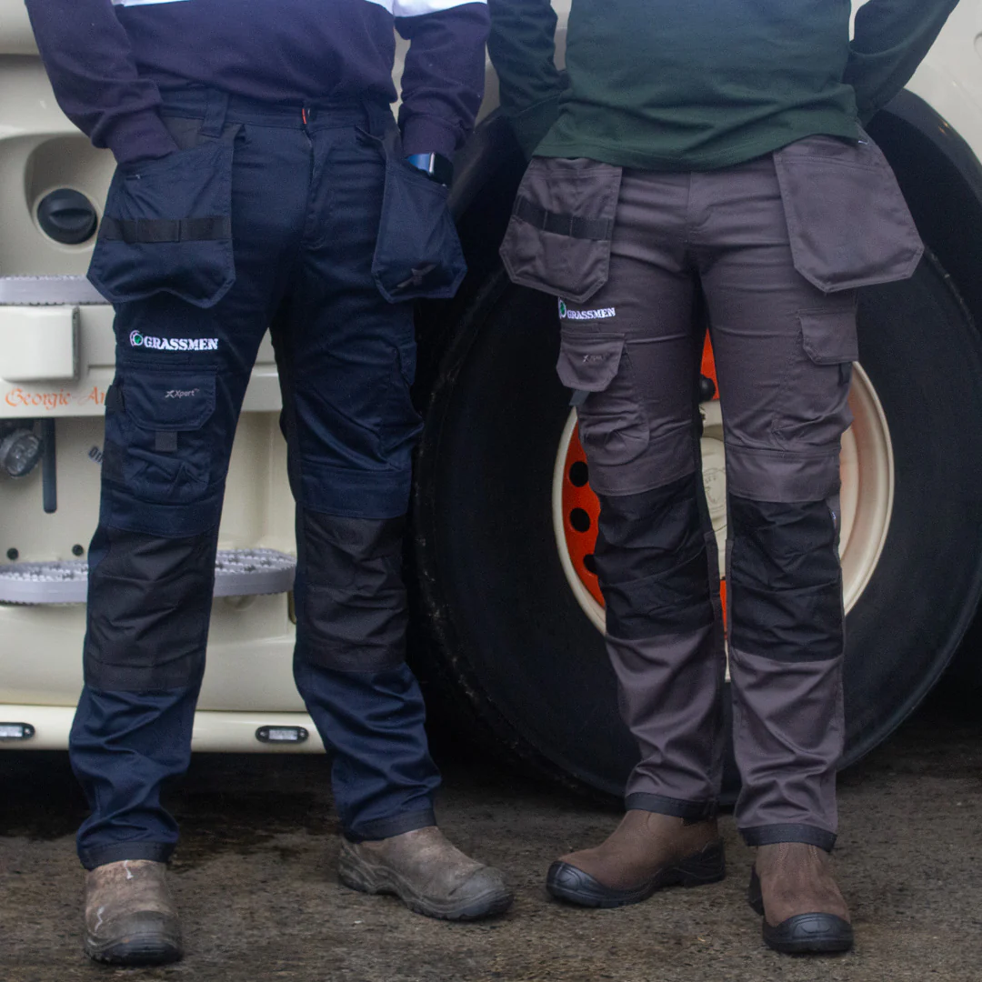 GRASSMEN Adults Work Trouser Xpert Pro Stretch+ Navy/Black - Image 4