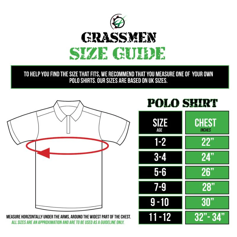 "GRASSMEN" Kids Bottle Green  Polo Shirt - Image 5