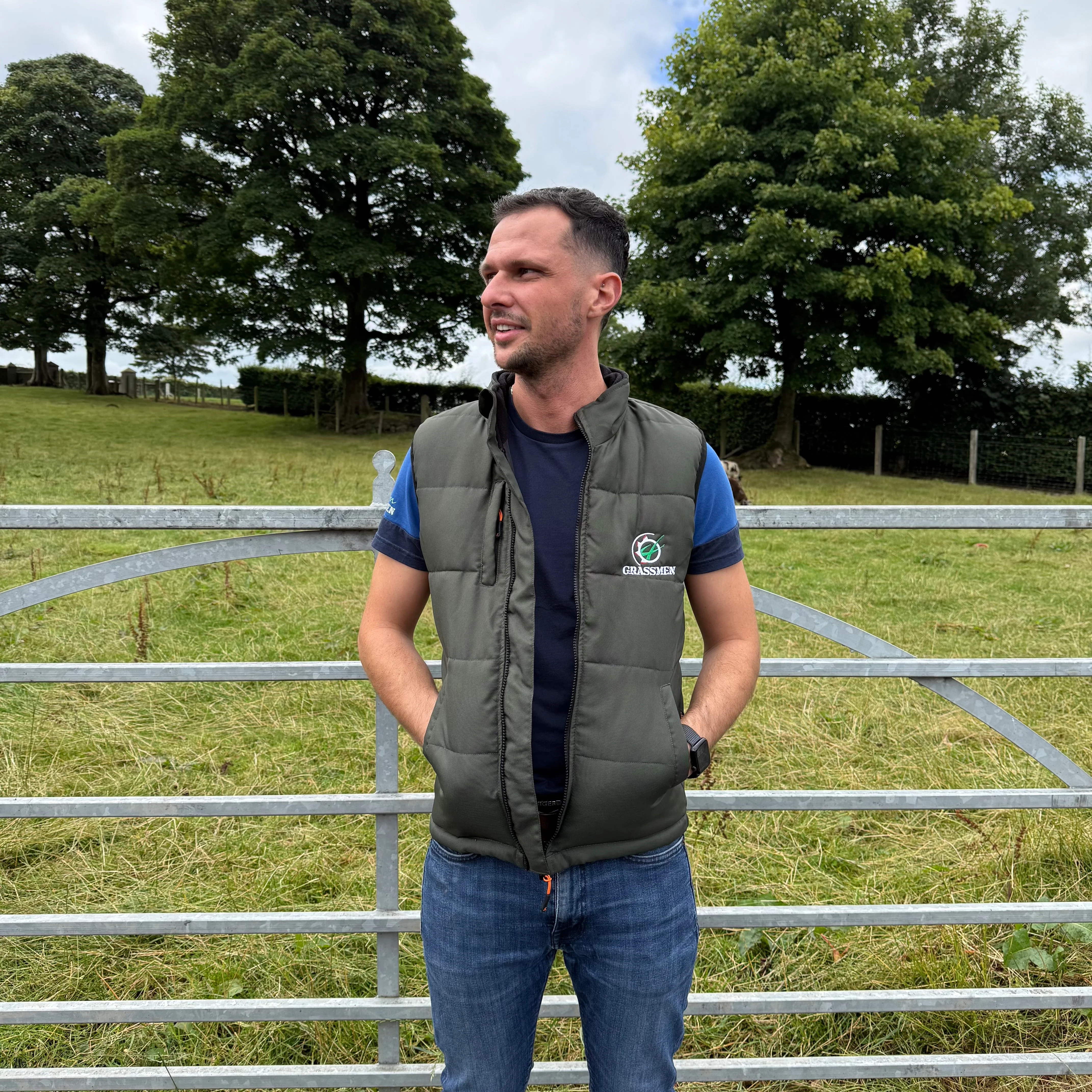 GRASSMEN Core Padded Bodywarmer Navy - Image 12