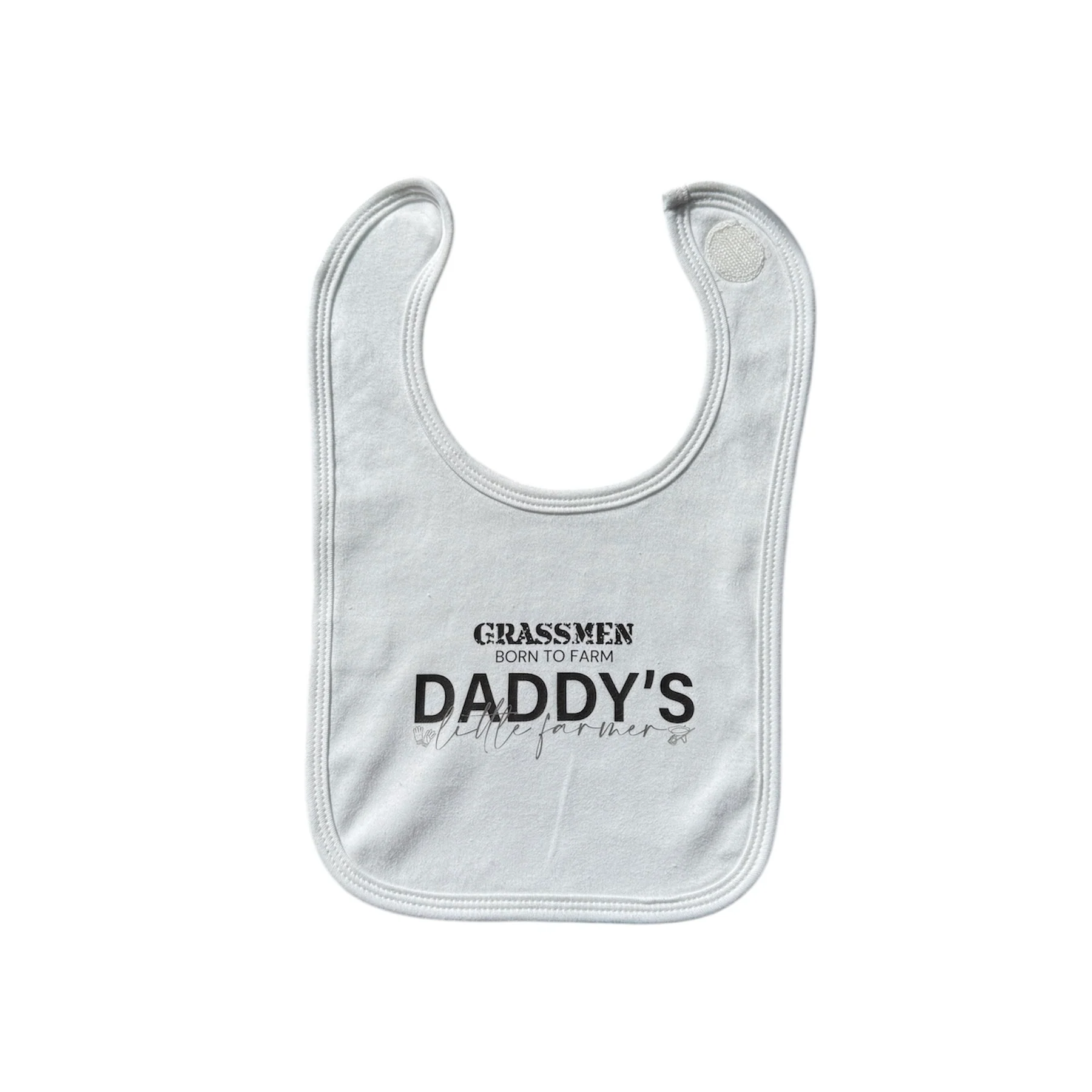 GRASSMEN Daddy's Little Farmer Baby Bib - Image 2