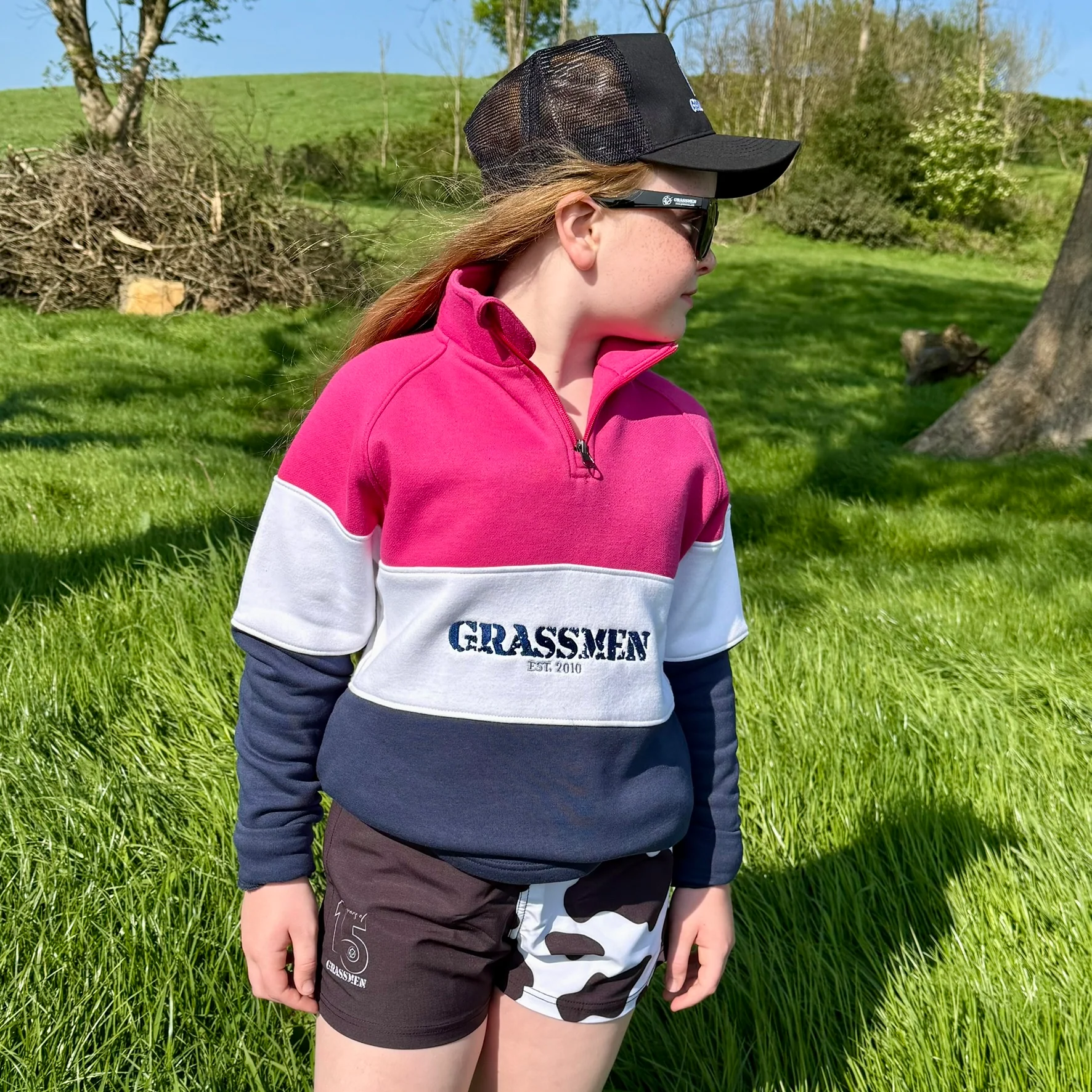 "GRASSMEN" KIDS TRUCKER BASEBALL CAP - Image 3