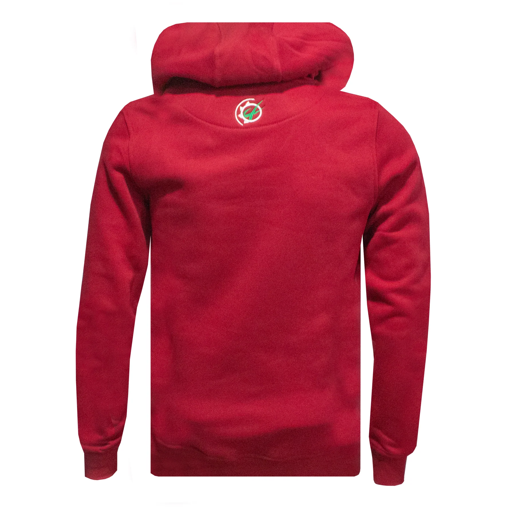 "GRASSMEN" LUX. Unisex Adults Hoodie Ruby Red - Image 3