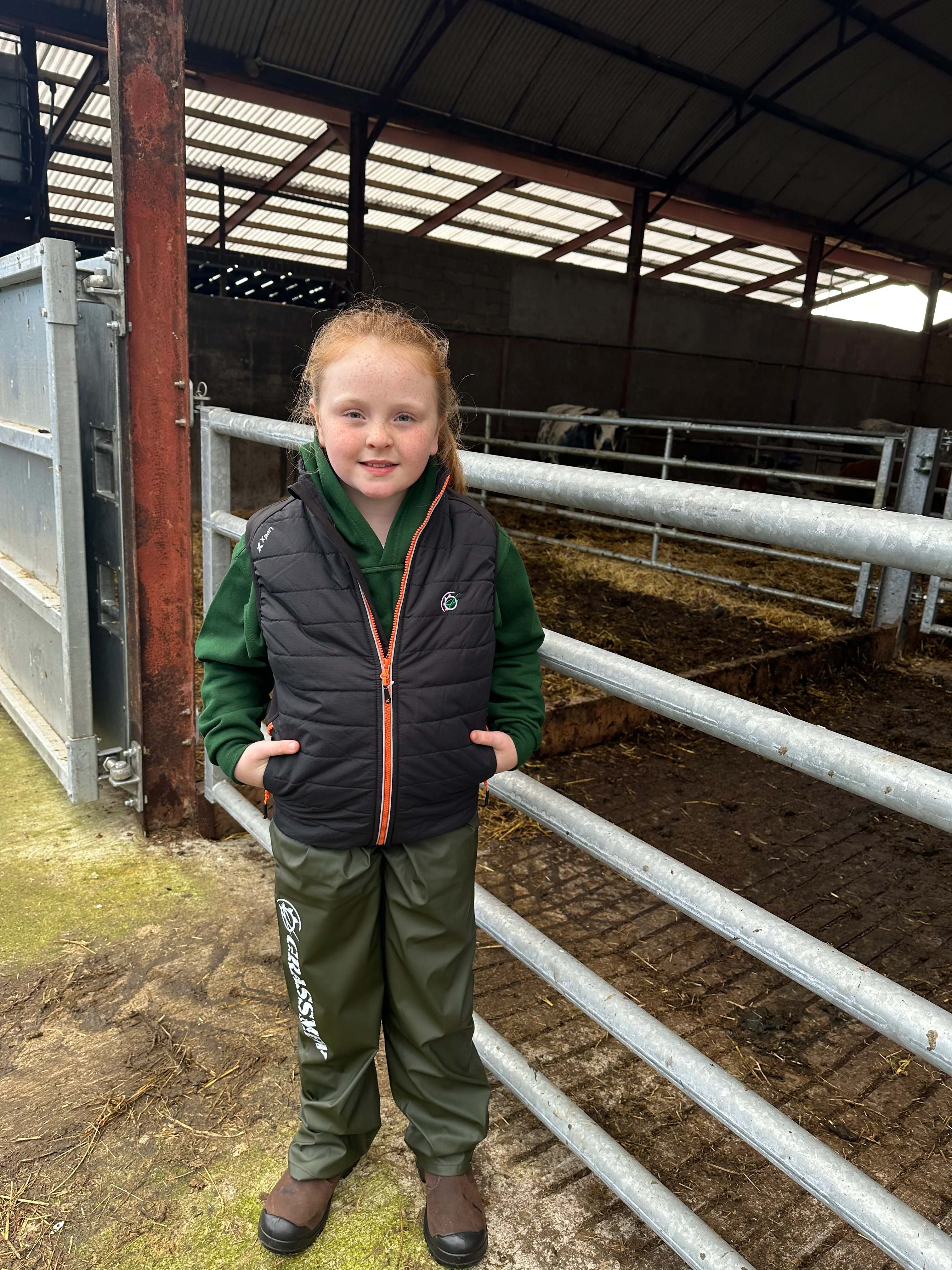 "GRASSMEN" Kids Waterproof Trousers Green - Image 4