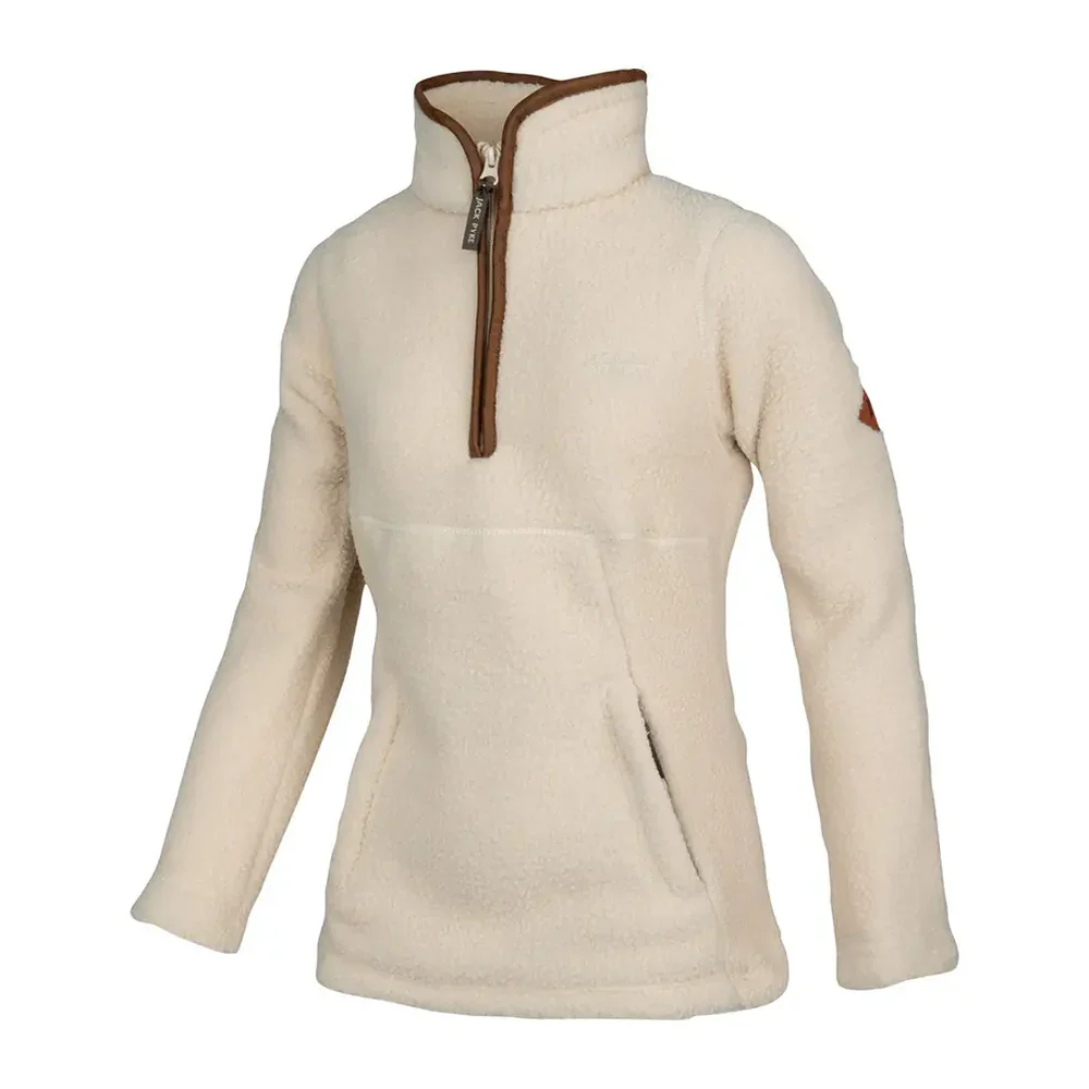 Jack Pyke  Ladies Half Zip Sherpa Fleece Pullover Sail