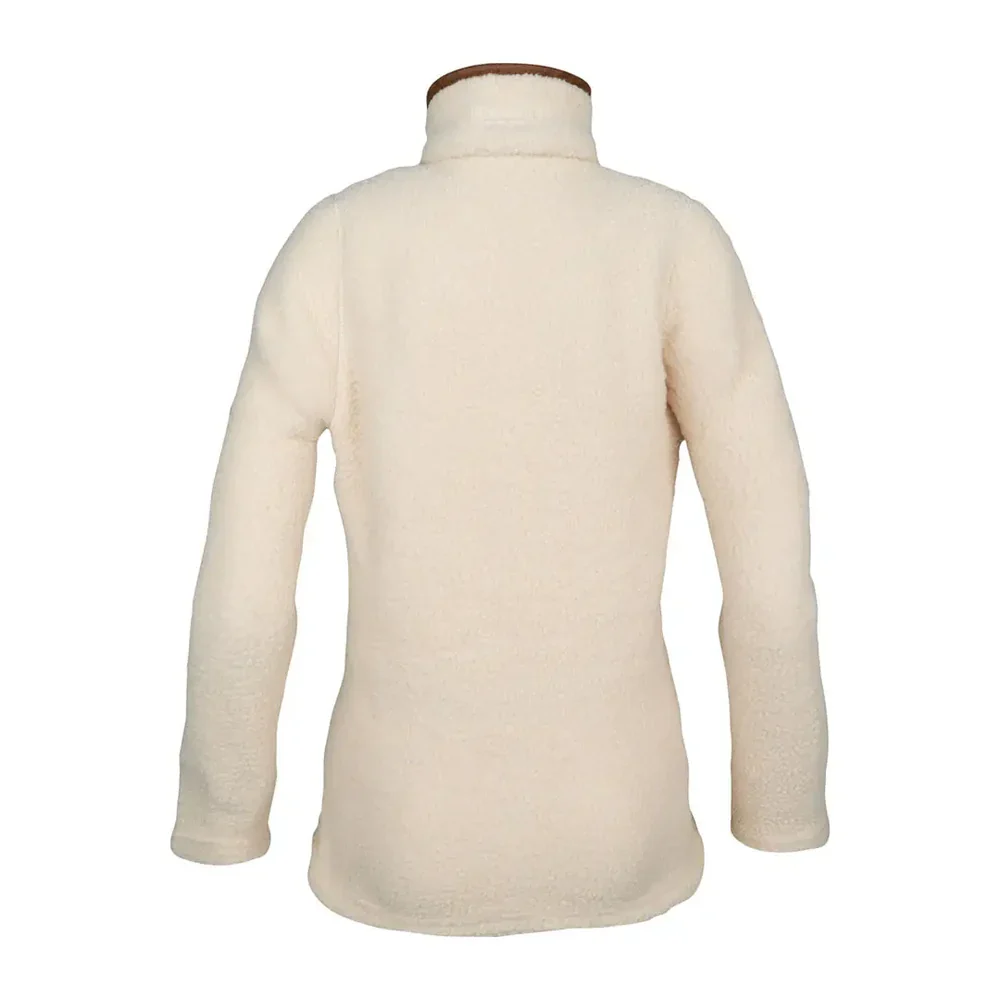 Jack Pyke  Ladies Half Zip Sherpa Fleece Pullover Sail - Image 3