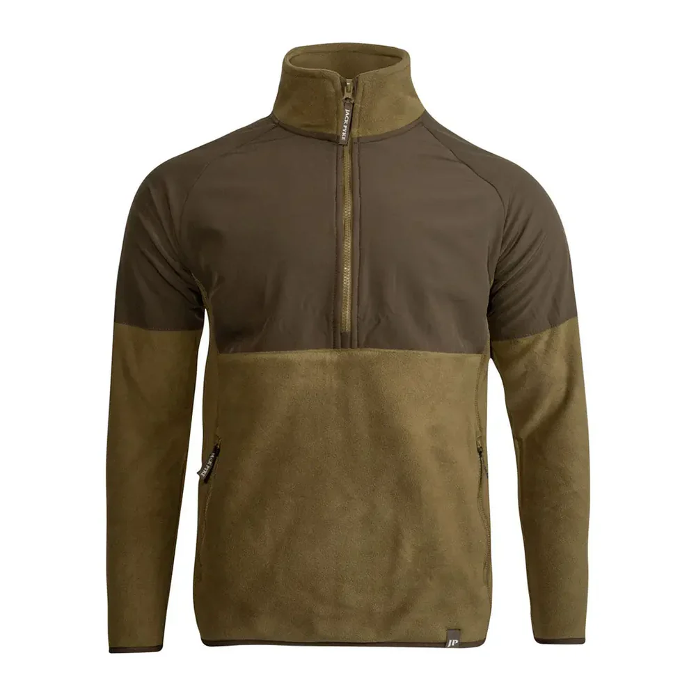 Jack Pyke Men's Bleasdale Half-Zip Fleece Top Dark Mustard