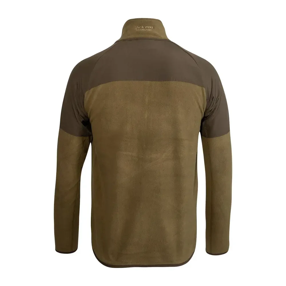 Jack Pyke Men's Bleasdale Half-Zip Fleece Top Dark Mustard - Image 2