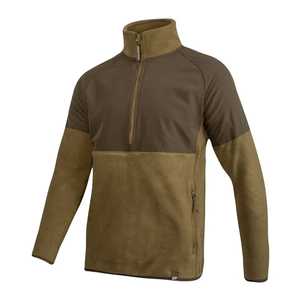Jack Pyke Men's Bleasdale Half-Zip Fleece Top Dark Mustard - Image 3