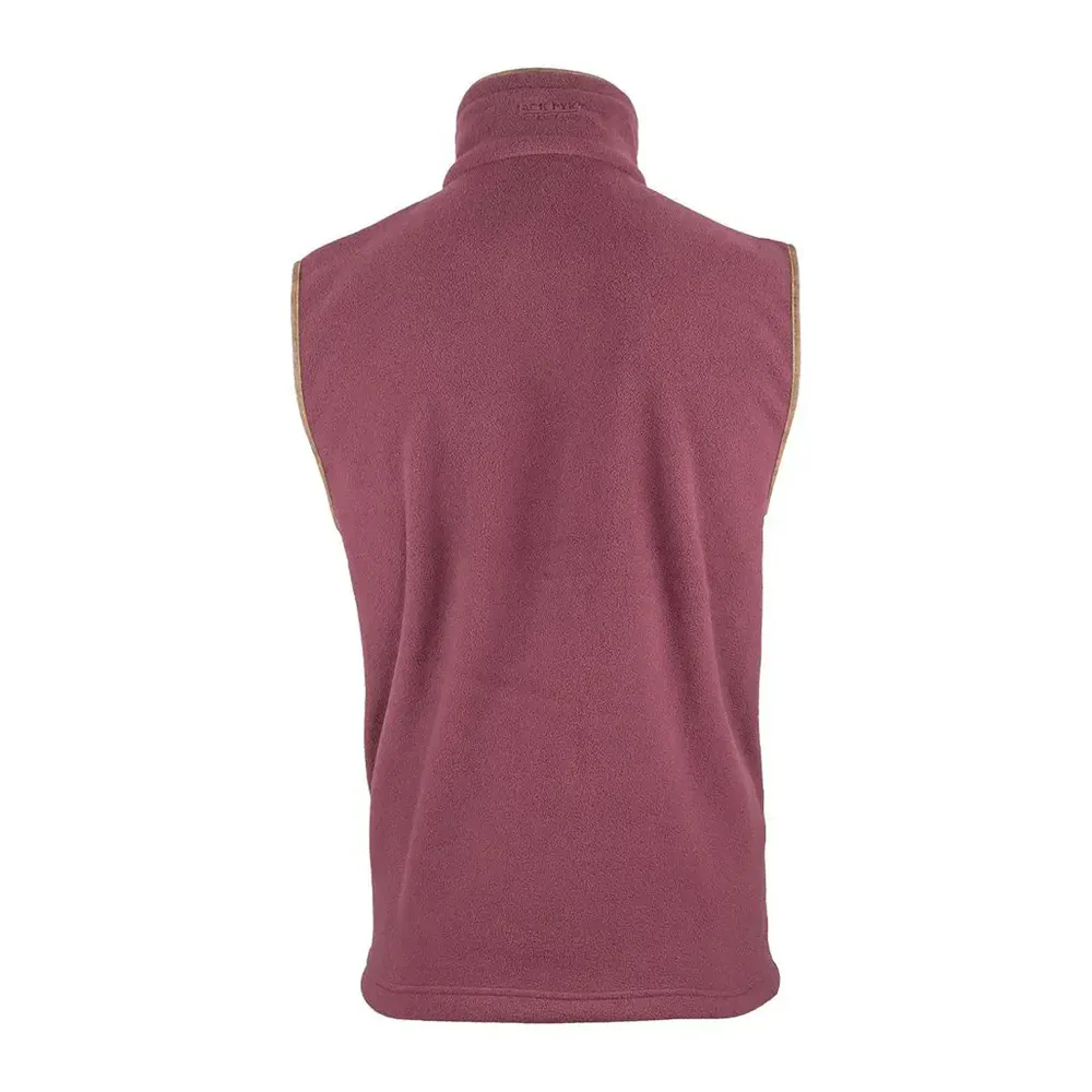 Jack Pyke Men's Countryman Fleece Gilet Burgundy - Image 4
