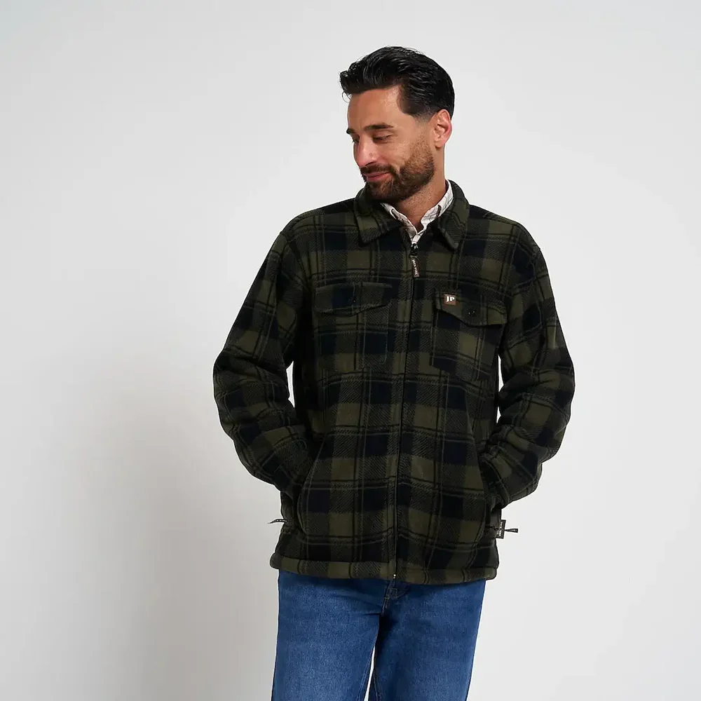 Jack Pyke Men's Tundra Shirt Check Green - Image 3