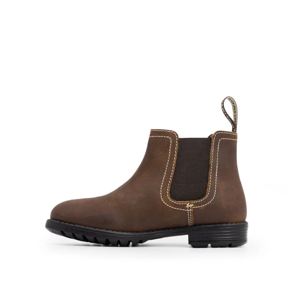 "Heritage Farrier" Kids Chelsea Boot Rustic Brown - Image 4