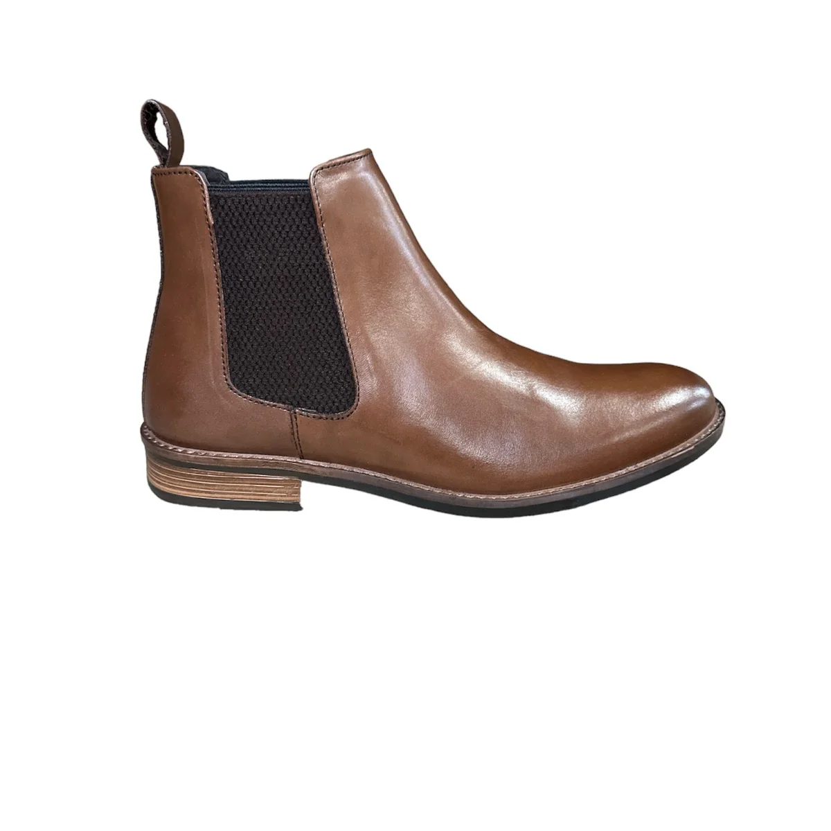 "Roamers" Men's Brown Leather Chelsea Dealer Boots - Image 2