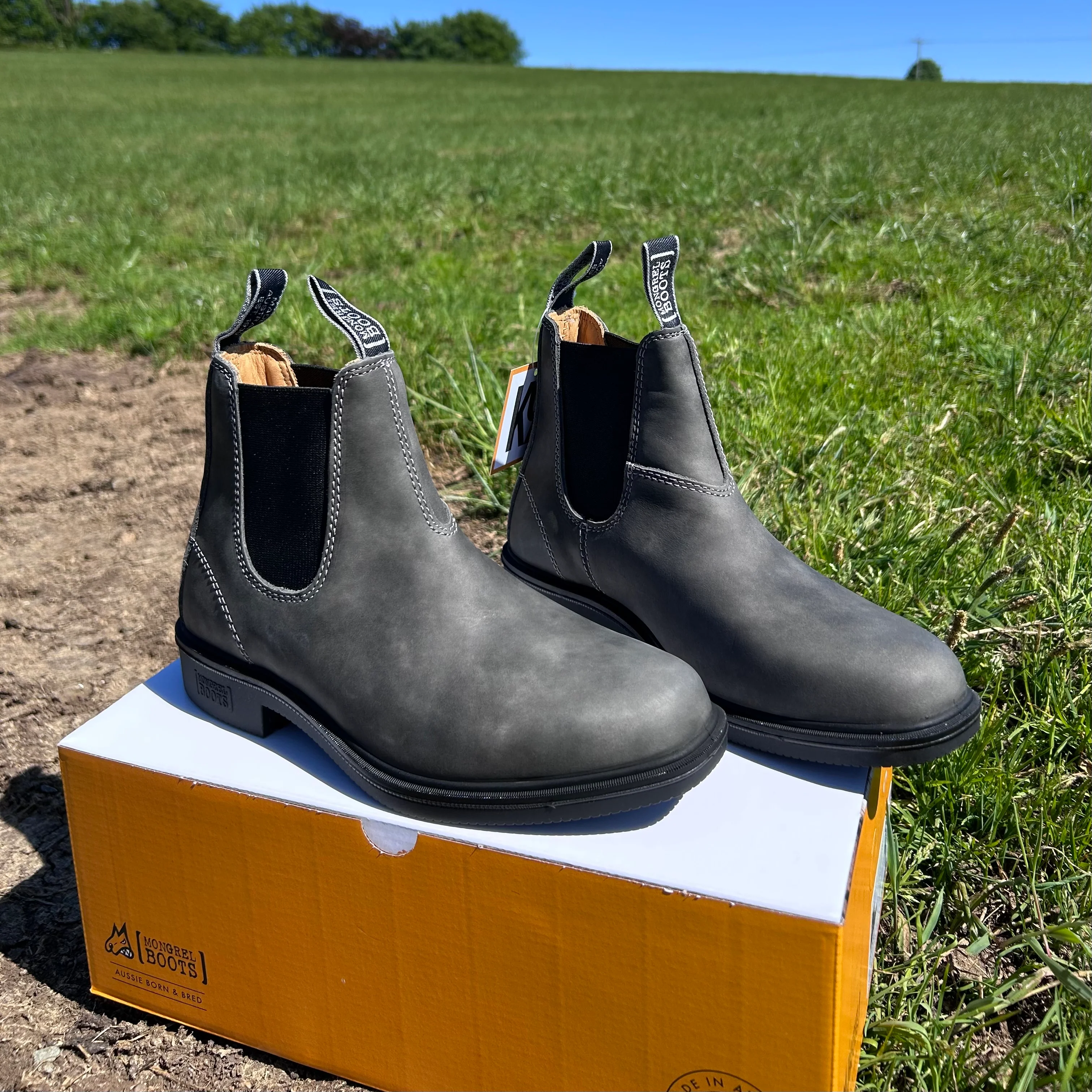 Mongrel Cloudy Grey Dealer Boot, Chisel Toe, Non-Safety K92085 - Image 4