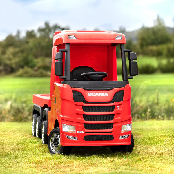 Official Scania 24V Red Ride-On Truck & Trailer - Image 3