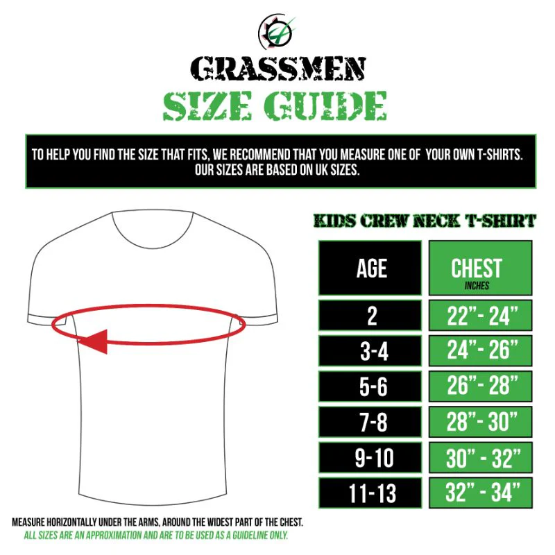 "GRASSMEN" Kids Royal Blue T-Shirt - Image 5