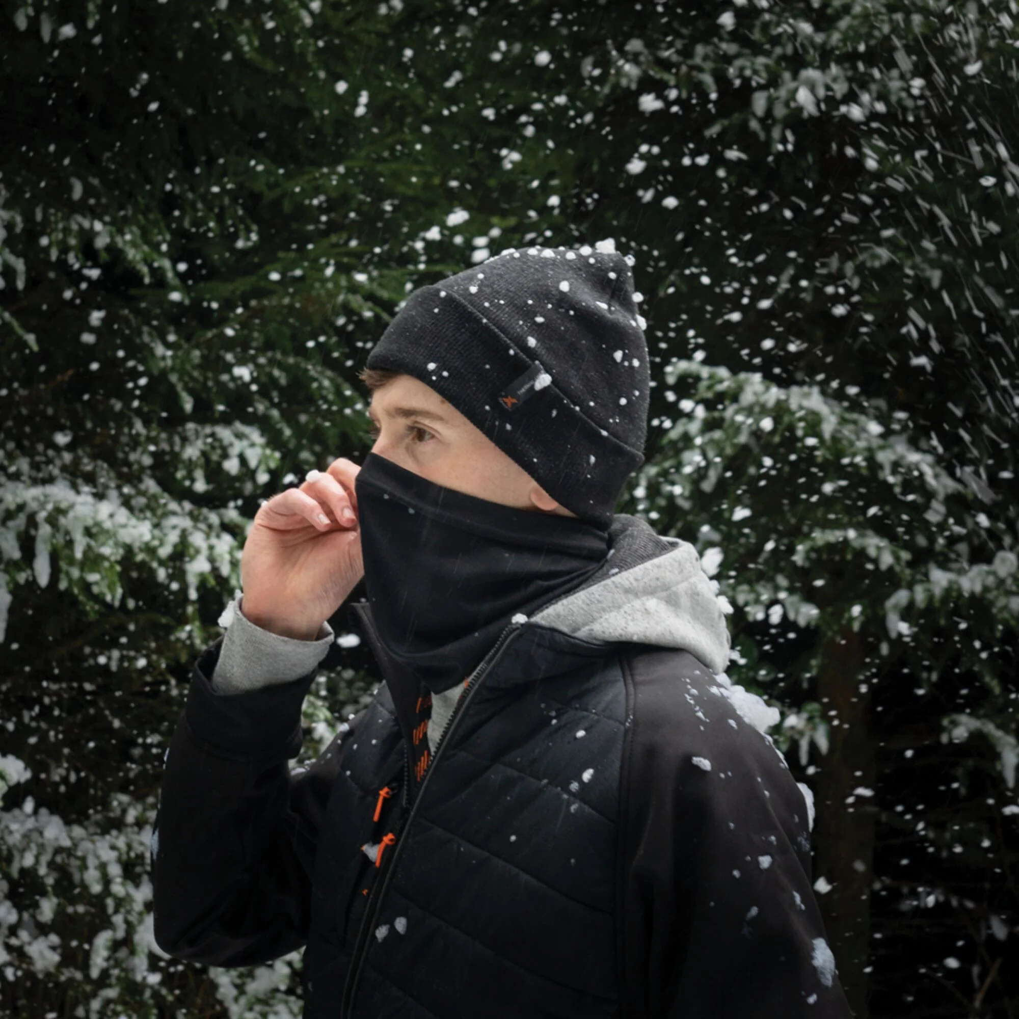 Xpert Winter Essentials Set Socks, Hat & Snood Black - Image 2